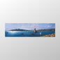 Kız Kulesi Panaroma Tablo (Çerçeveli) 194x64 cm