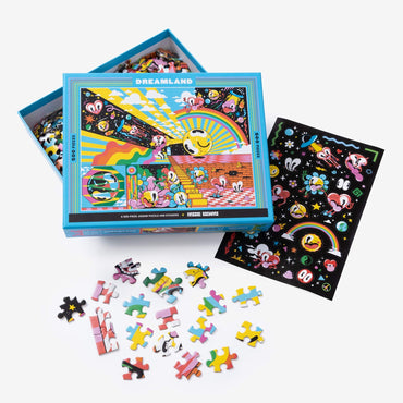 Dreamland: A 500-Piece Jigsaw Puzzle & Stickers: Jigsaw Puzzles for Adults