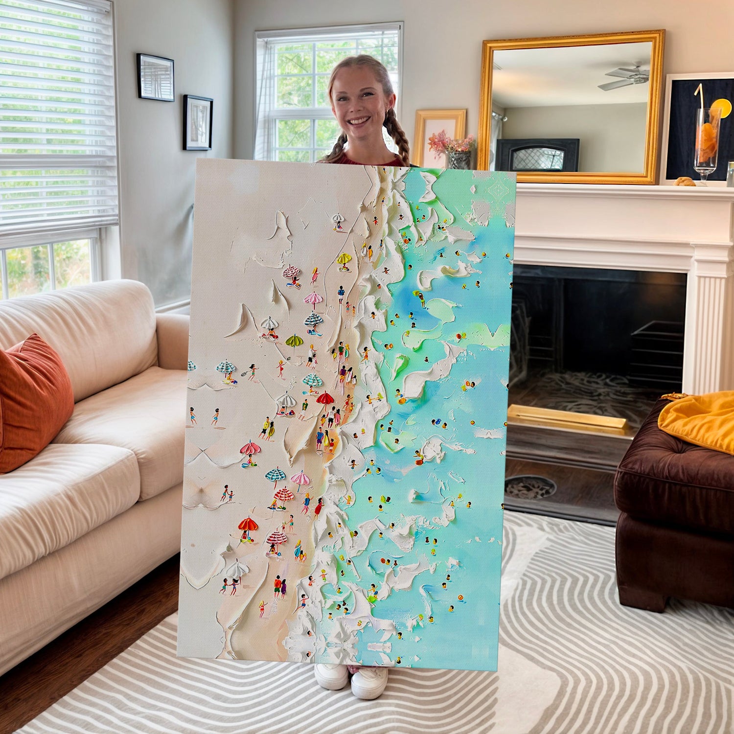 Sahil Resmi Kıyı Duvar Sanatı