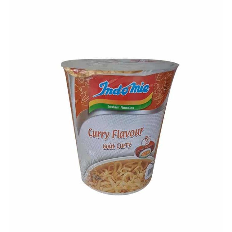 Indomie Instant Cup Noodles, Curry Flavor, 60G - Quick and Flavorful Meal in a Cup