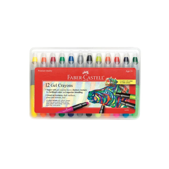Faber-Castell 12 Gel Crayons in Storage Case
