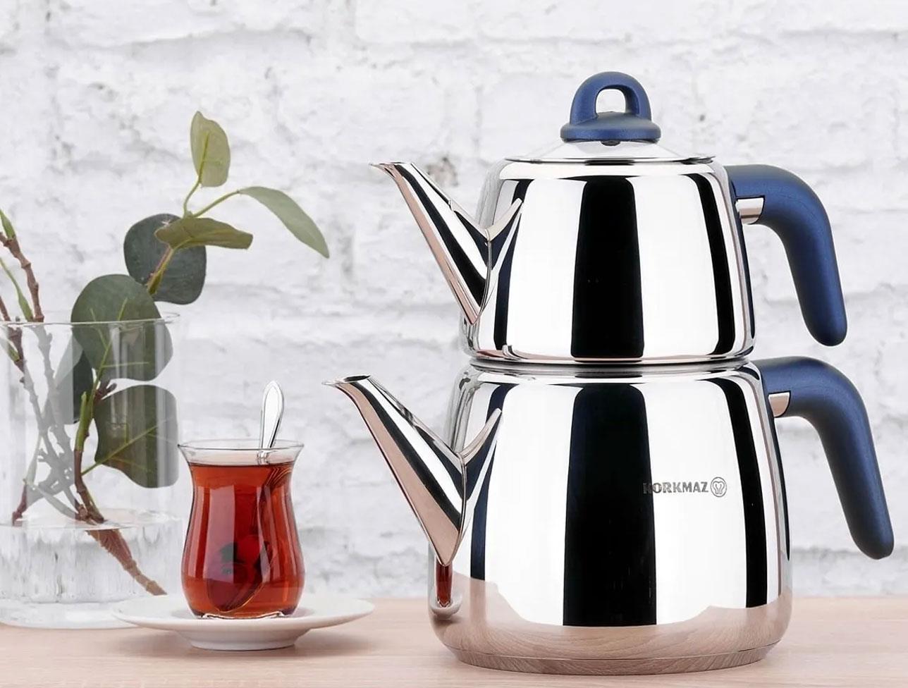 Korkmaz Bella Azura Teapot Set