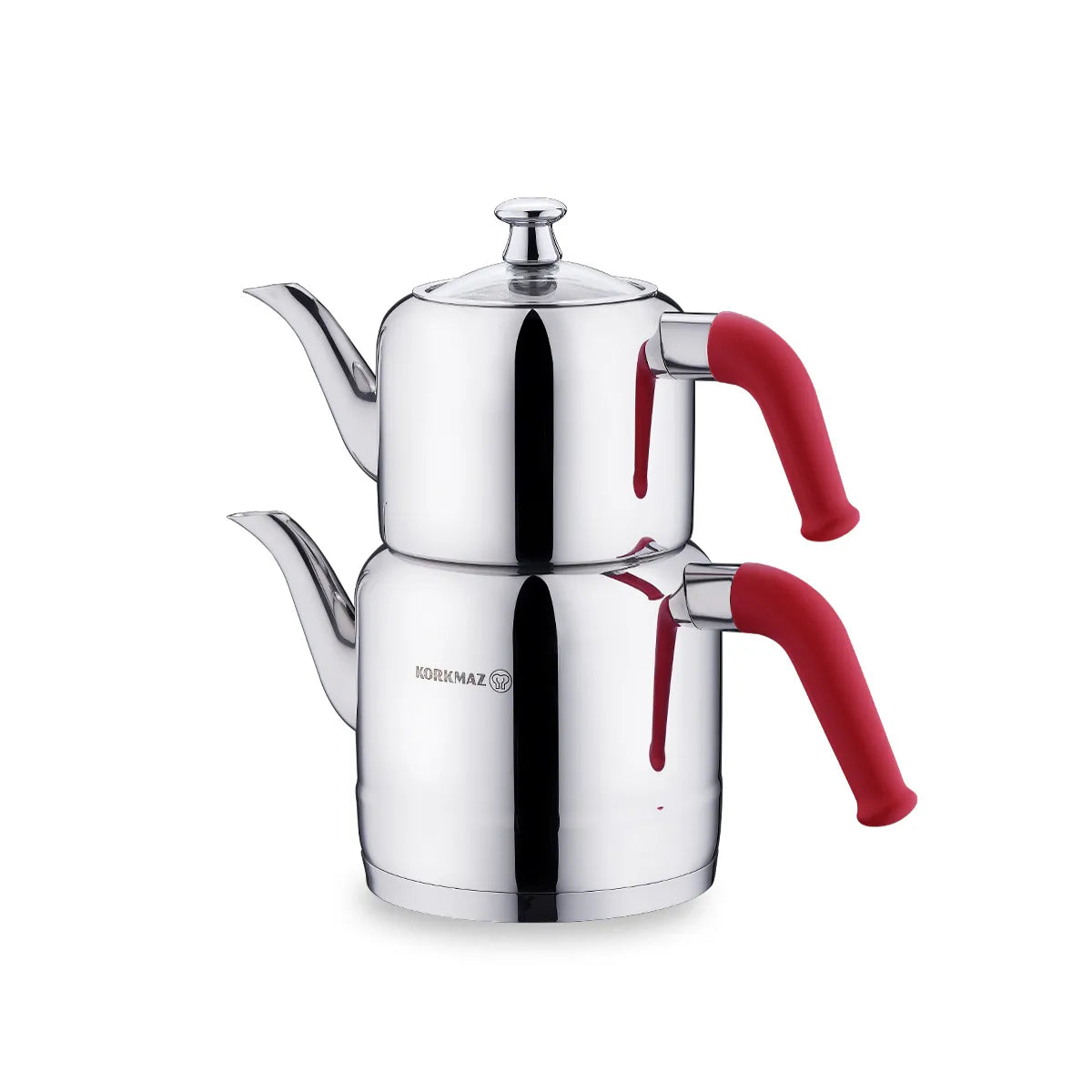 Korkmaz Teapot Set Riva Red 1.9L