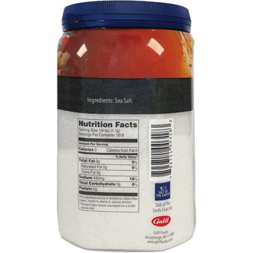 Kosher Salt, Coarse Sea Salt | Chefs Jar | 35.2 oz (2.2 lbs) | LiOR