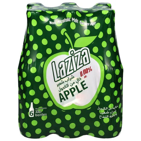 Laziza Maltdrink Apple 6*330Ml