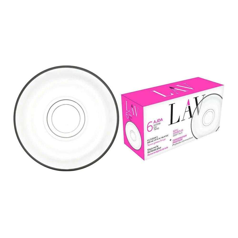 Lav Tea Saucer 6P Ajda