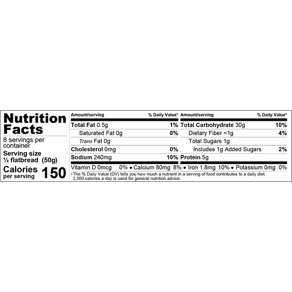 Lavaş Dürüm Ekmeği | Beyaz | 16 oz | Galil