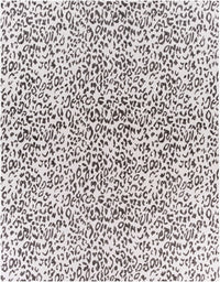 Alderbury White Leopard Print Rug