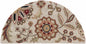 Longford Beige Floral Wool Carpet