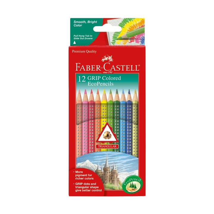 Faber-Castell 12 Grip Colored EcoPencils