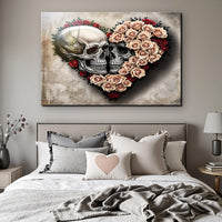 Skull and Flowers Wall Art IX
