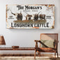 Personalized Long Horn Cattle Sign II