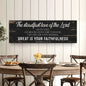 The Steadfast Love of the Lord Lamentations 3:22-23 Faith Sign