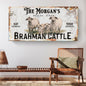 Personalized Brahman Cattle Sign II