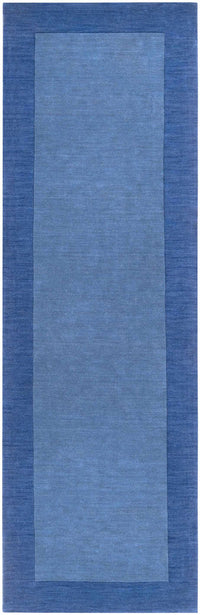 Macedon Blue Bordered Wool Rug