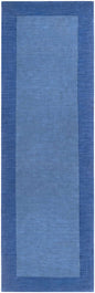 Macedon Blue Bordered Wool Rug