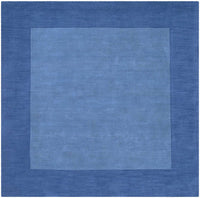 Macedon Blue Bordered Wool Rug