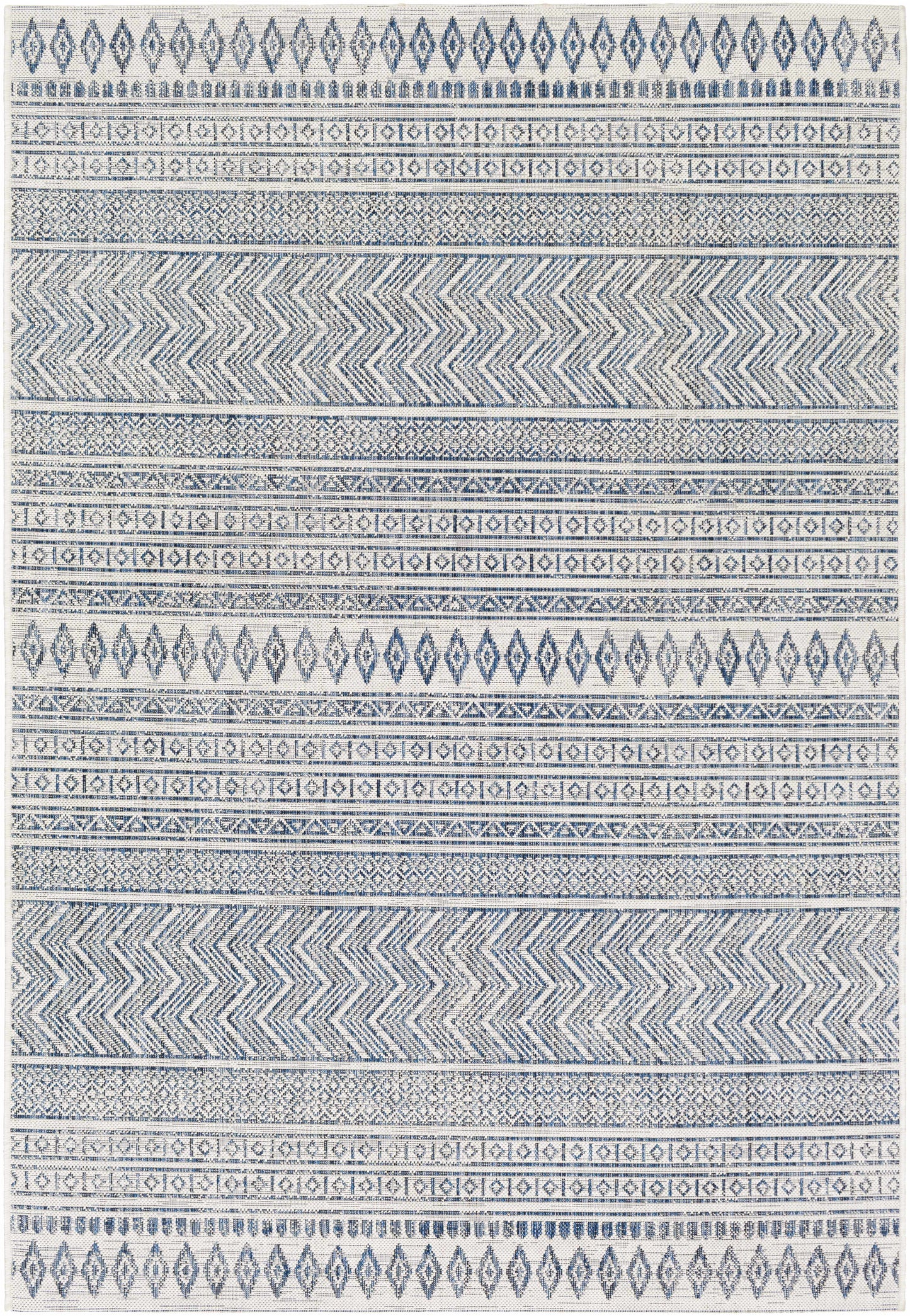 Madras Light Blue Green All Over Performance Area Rug