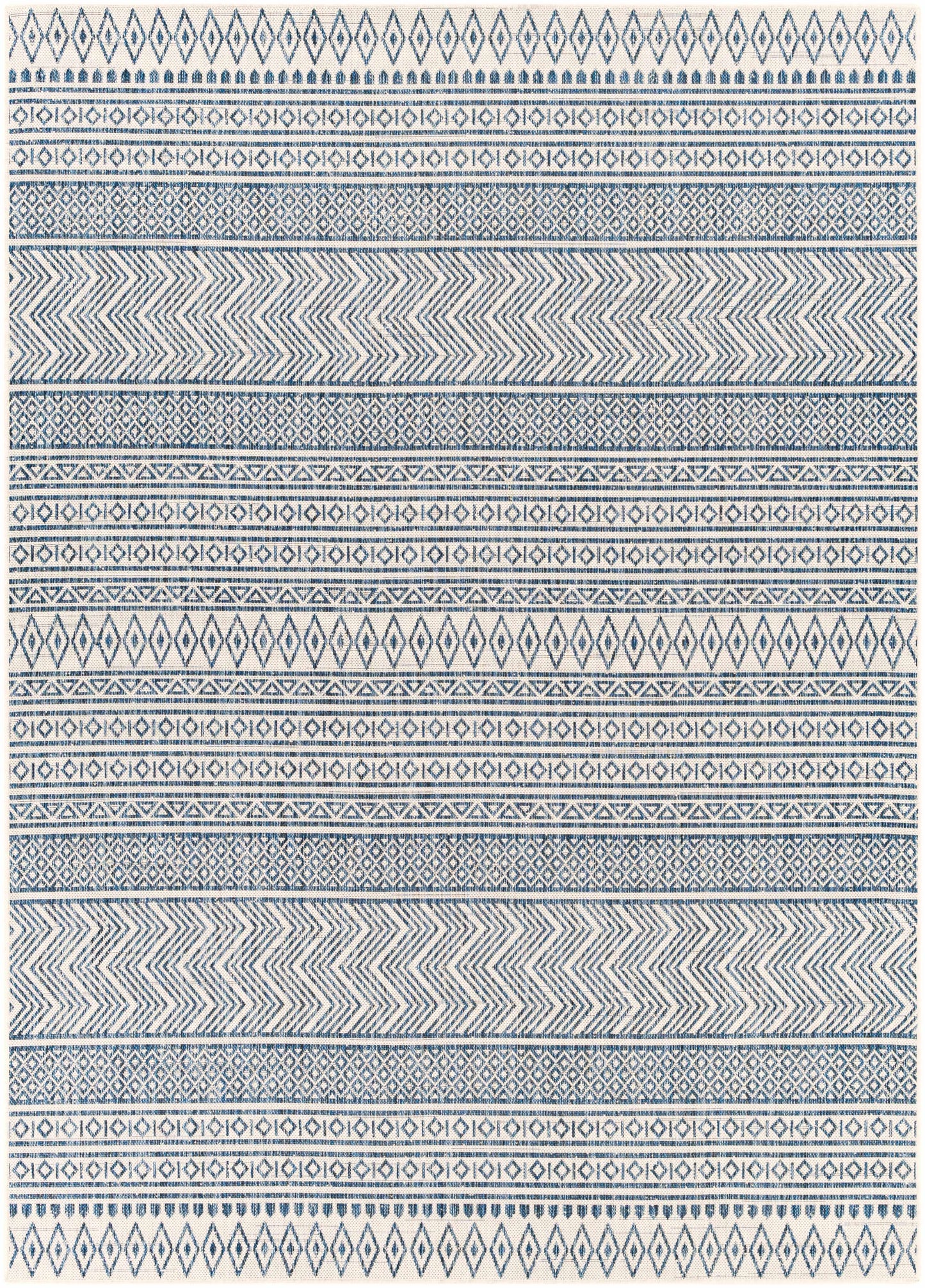 Madras Light Blue Green All Over Performance Area Rug