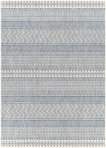 Madras Light Blue Green All Over Performance Area Rug