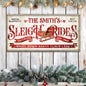 Sleigh Rides Christmas Sign III