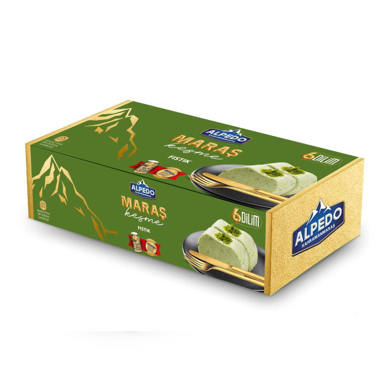 Alpedo Ice Cream Slice Pistachio 600