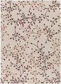 Elsu Beige&Burgandy Wool Rug