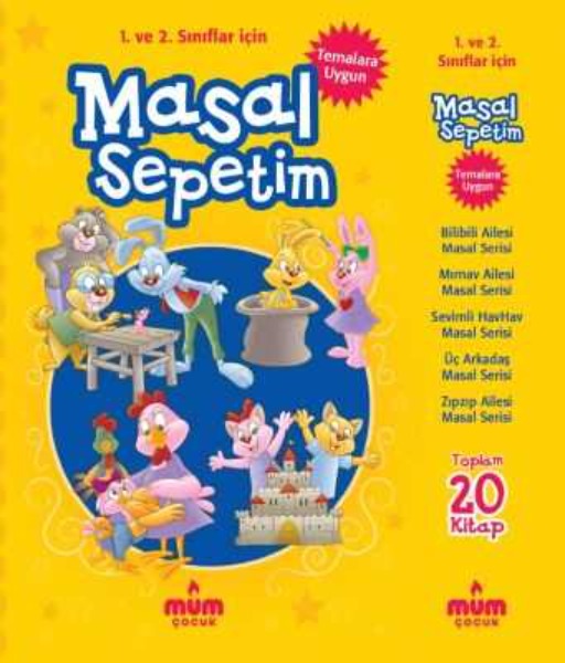 1. ve 2. Sınıflar için Masal Sepetim (20 Kitap)