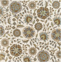 Mack Floral Wool Area Carpet