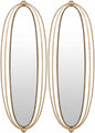 McCordsville Gold Brass Oval Mirror Set