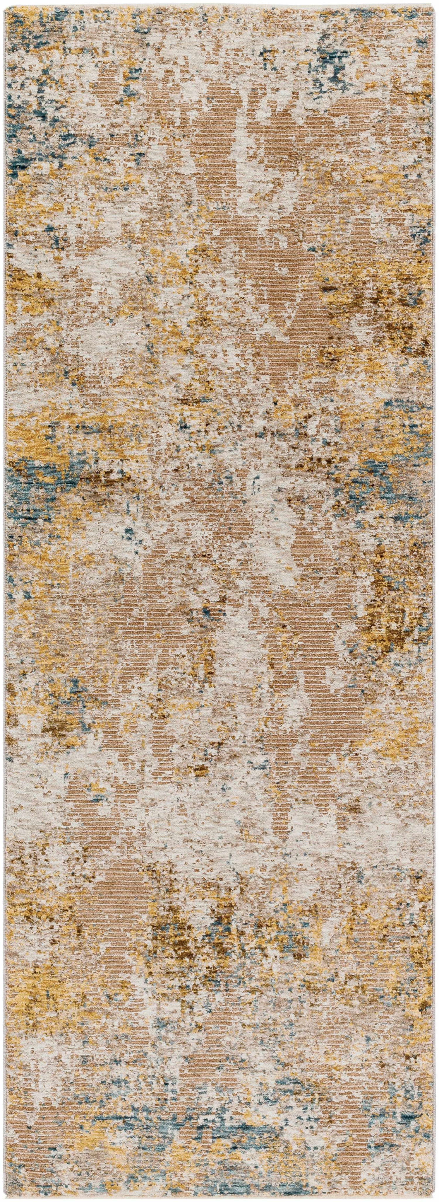 Meads Abstract Mustard Luxe Rug