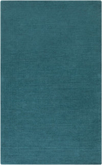 Brockton Solid Teal Wool  Rug