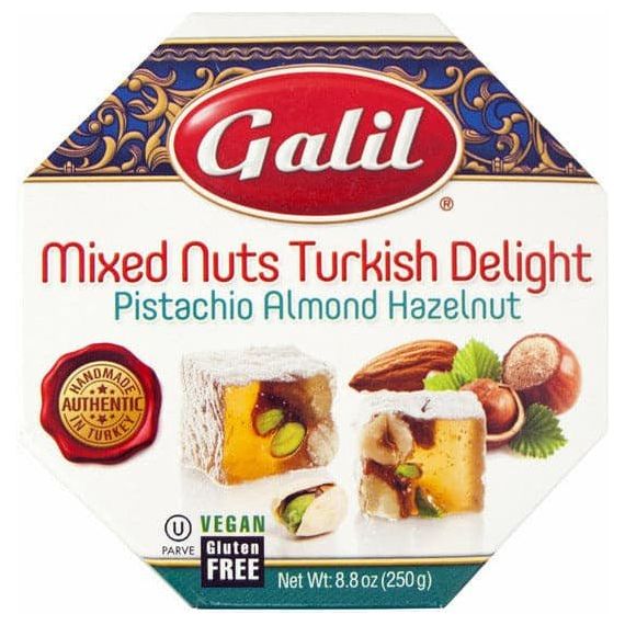 Karışık Kuruyemişli Lokum | Sekizgen | 8.8 oz | Galil