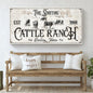 Branded Cattle Ranch Sign III