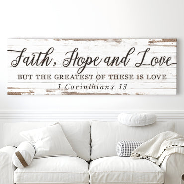Faith Hope And Love 1 Corinthians 13 Faith Sign III