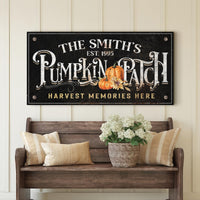 Harvest Memories Here Pumpkin Patch Sign