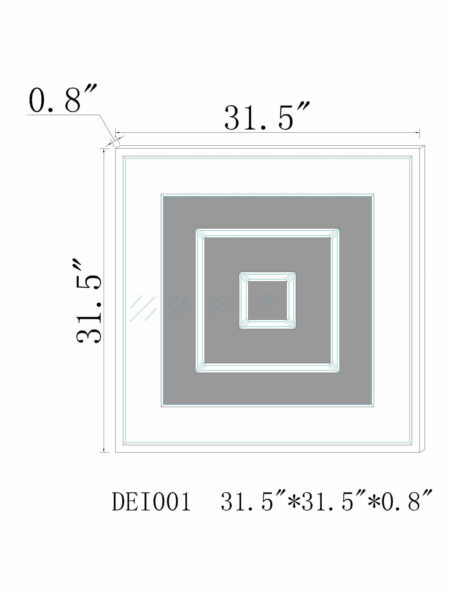 Morgandale Mirror - Clearance