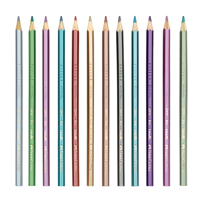Faber-Castell 12 Metallic Colored EcoPencils