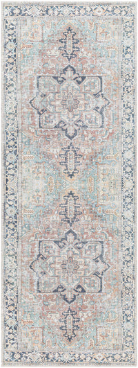 Green Nisa Tumble Dry Washable Rug