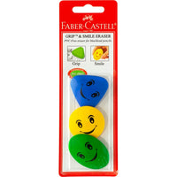 Faber-Castell Grip and Smile Erasers/ 3 Pack