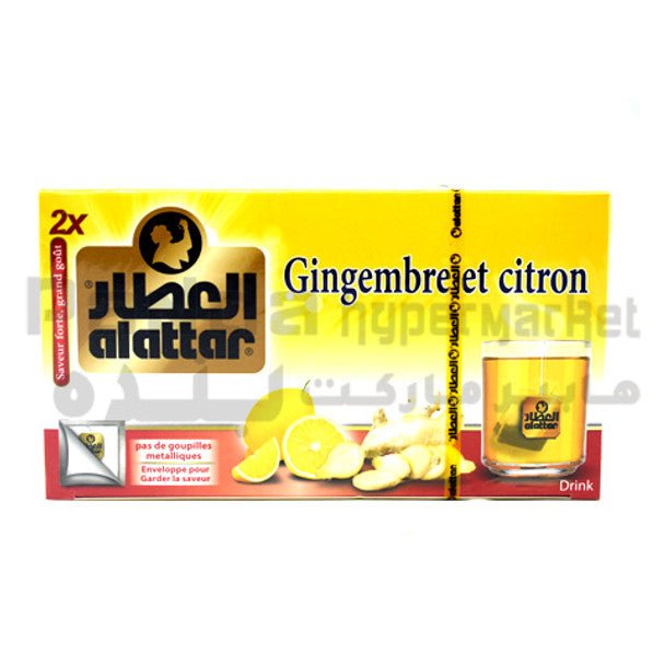 Al Attar Ginger & Lemon 20 Tea Bags X2