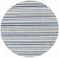 Olin White&Blue Striped Nordic Rug