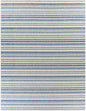 Olin White&Blue Striped Nordic Rug