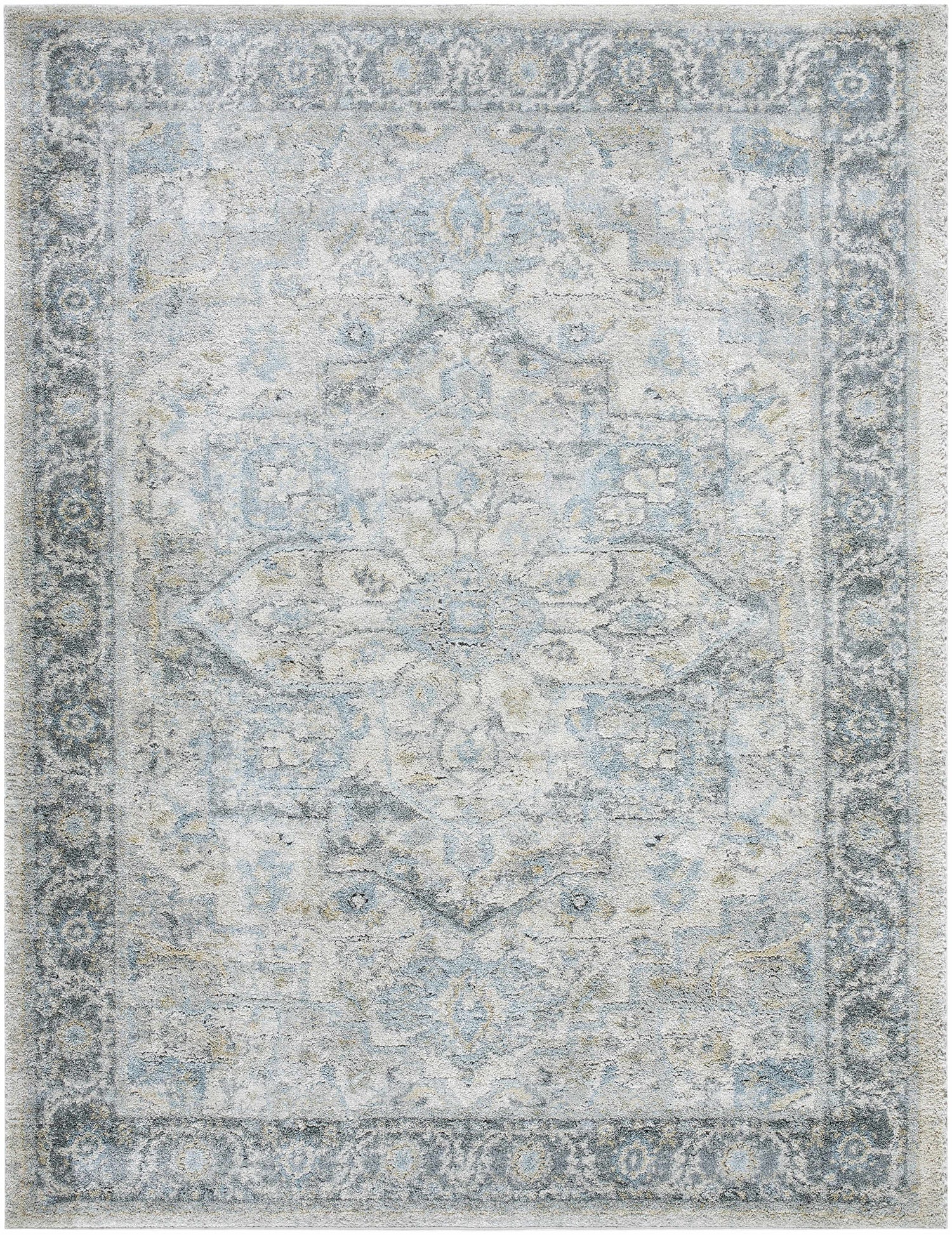 Akshay Light Gray Thick Luxe Area Rug