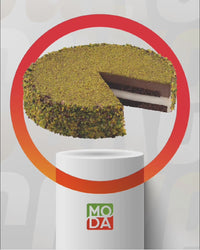 Moda Cake, Pistachio Dream, Pre-Sliced (9"), 12pcs x 110g = 2.9lbs (1320g)