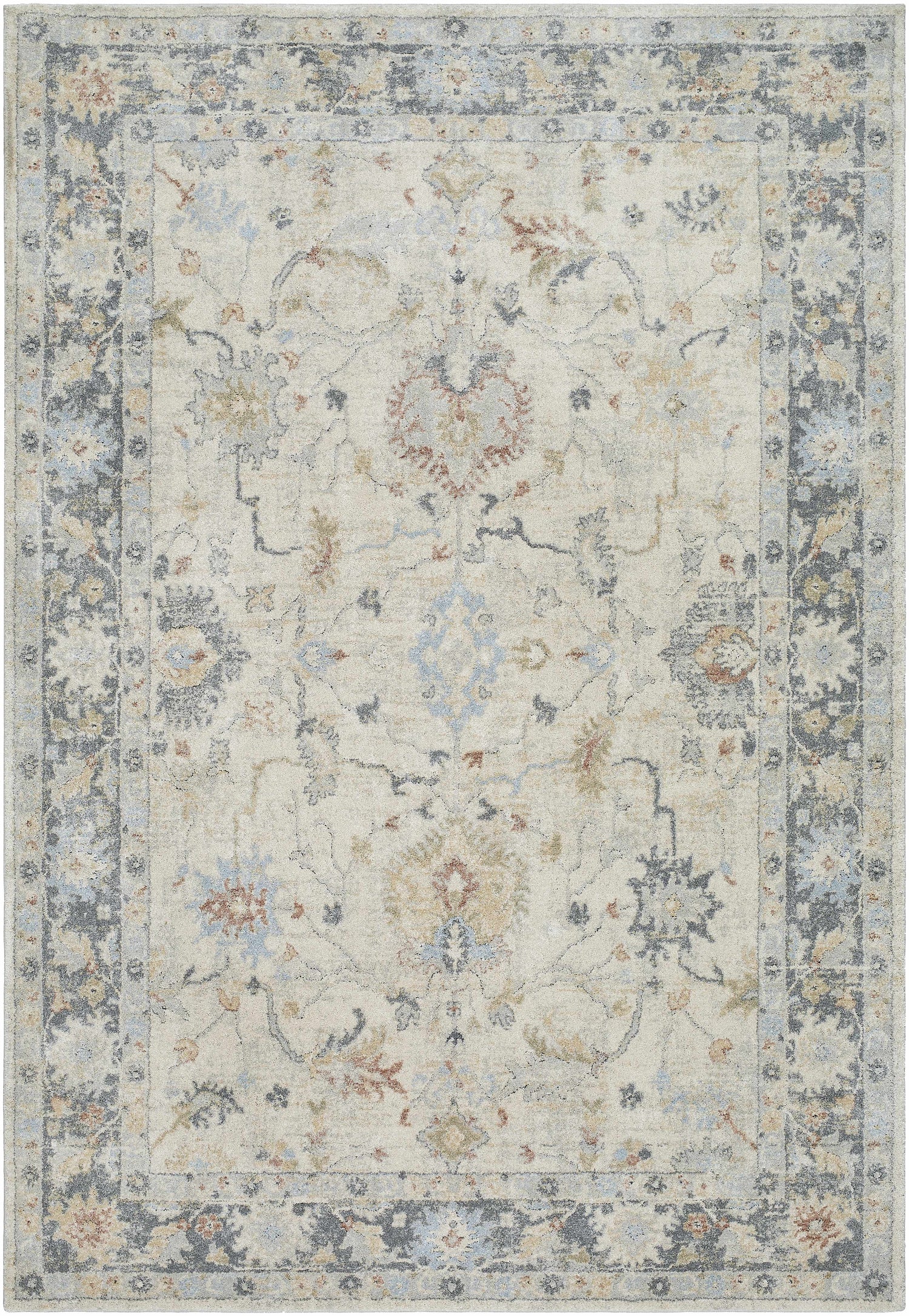 Ahmaud Beige & Light Gray Thick Luxe Area Rug