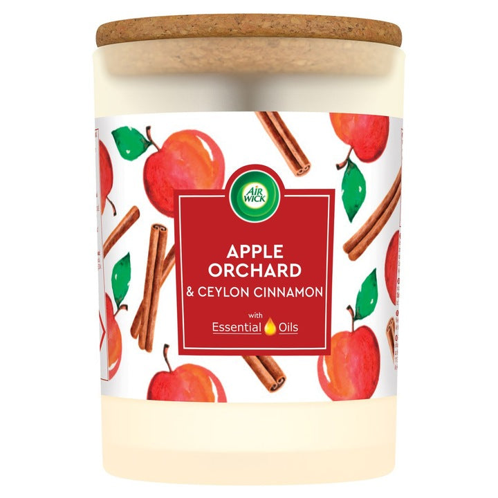 Airwick Candle Apple Orchard And Ceylon Cinnamon 185