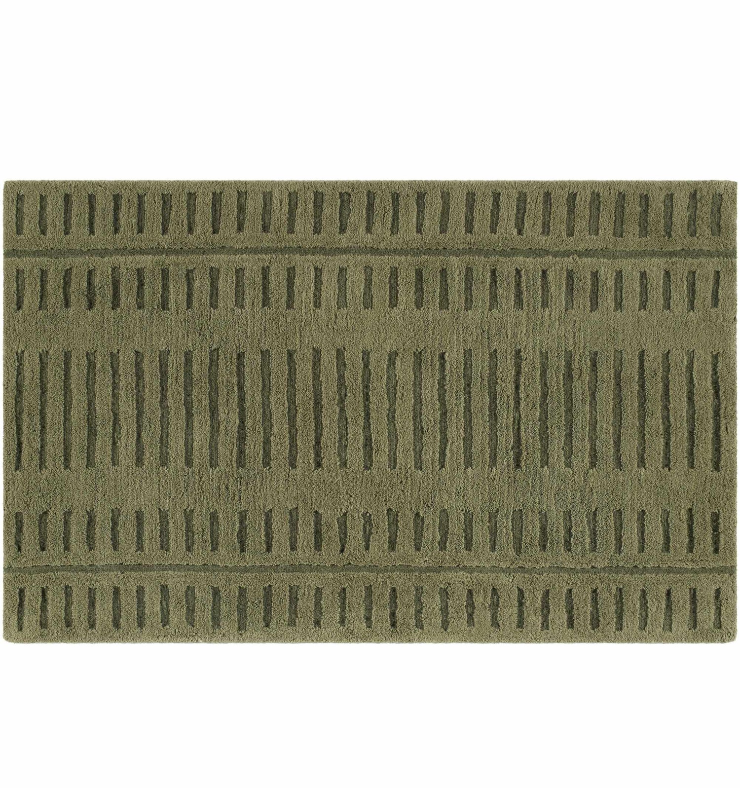 Washable Wool Rug - Green