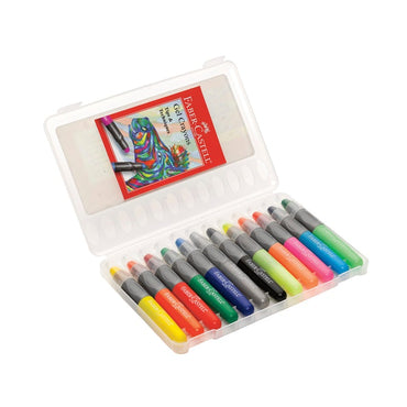 Faber-Castell 12 Gel Crayons in Storage Case