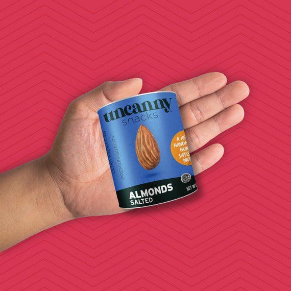 Roasted & Salted Almonds | Can | 1.4 oz | Uncanny